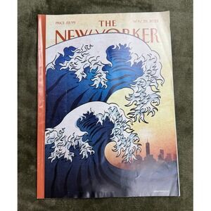 The New Yorker Magazine Nov 28 2022 Birgit Schossow Great Wave Beyonce Tiffany